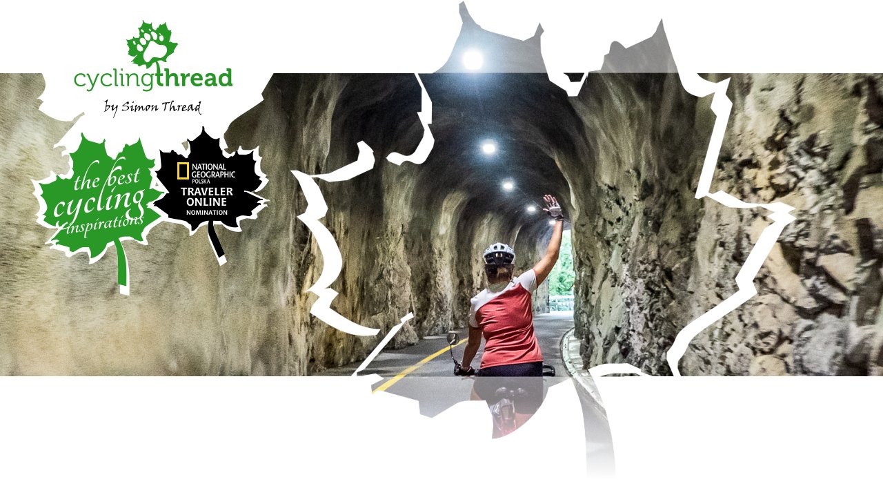 Cycling route through a tunnel above Lake Lucerne