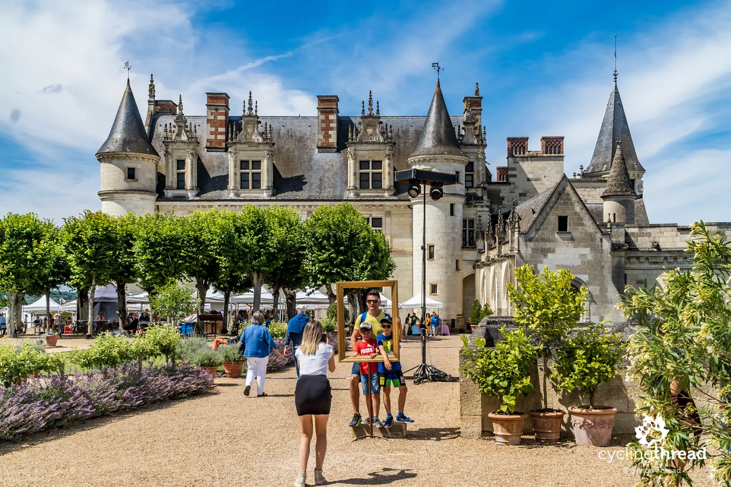 Surroundings of Amboise castle in the Loire Valley